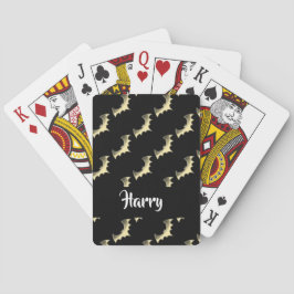 Goldschläger auf schwarz spielkarten