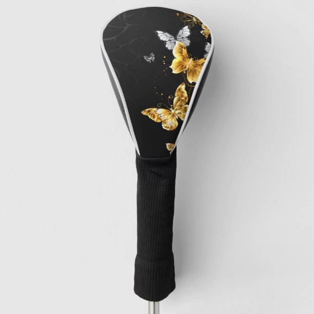 Goldschmetterlinge Golf Headcover (Vorderseite)