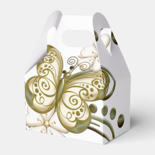 Goldschmetterlings-Blumenbevorzugungs-Kasten Geschenkschachtel