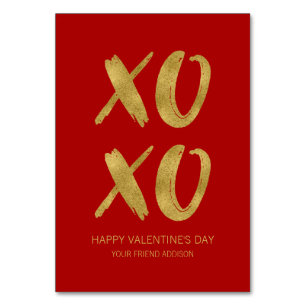 Goldschmied XOXO Klasse Valentine Karte