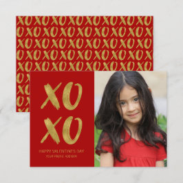 Goldschmied XOXO Klasse Valentine Karte