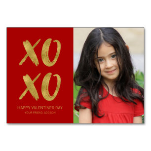 Goldschmied XOXO Klasse Valentine Karte