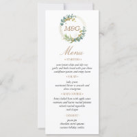 Goldschmuck-Grünpflanzen Hochzeitsmenü