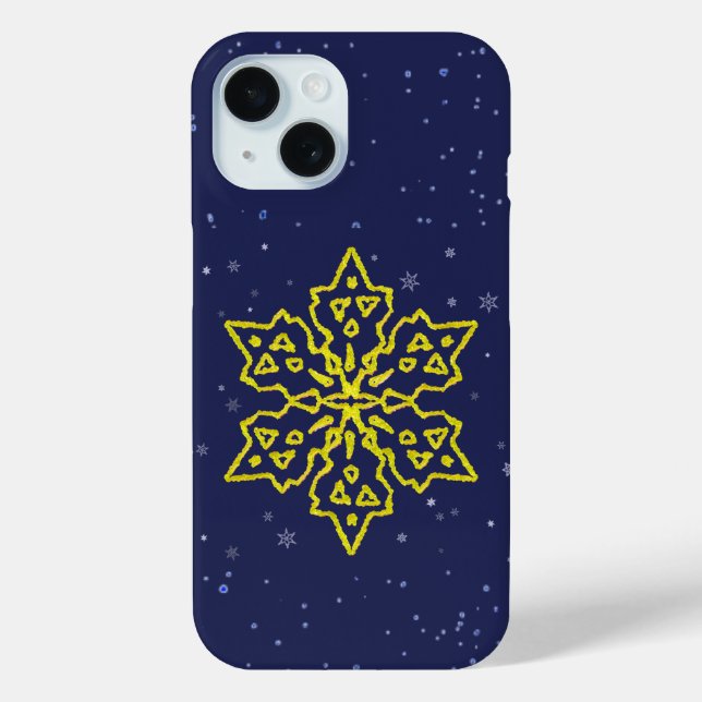 Goldschneeflocke Case-Mate iPhone Hülle (Rückseite)