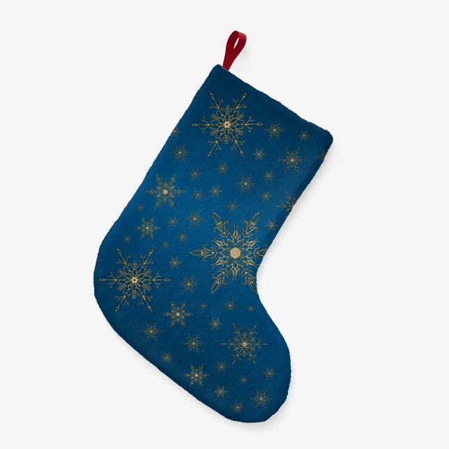 Goldschneeflocke Kleiner Weihnachtsstrumpf (Vorderansicht (hängend))