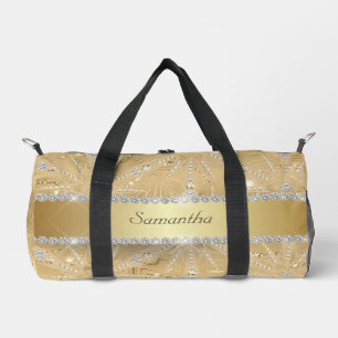 Goldschneeflocke mit Sparkle Diamant Individuelle Duffle Bag