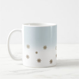 Goldschneeflocken Individuelle Name Weihnachtsgesc Kaffeetasse