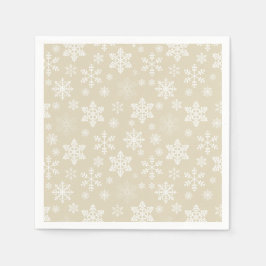 Goldschneeflockenpapier Napkin Serviette