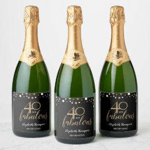Goldschwarze Confetti 40 und fabelhafte Sparkling 