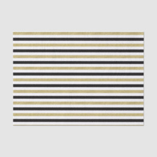 Goldschwarze Streifen Seidenpapier