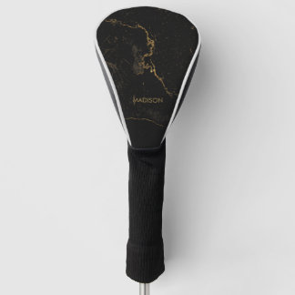 Goldschwarzer Marmor Golf Headcover