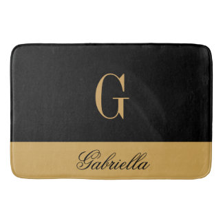 Goldschwarzes Badematte
