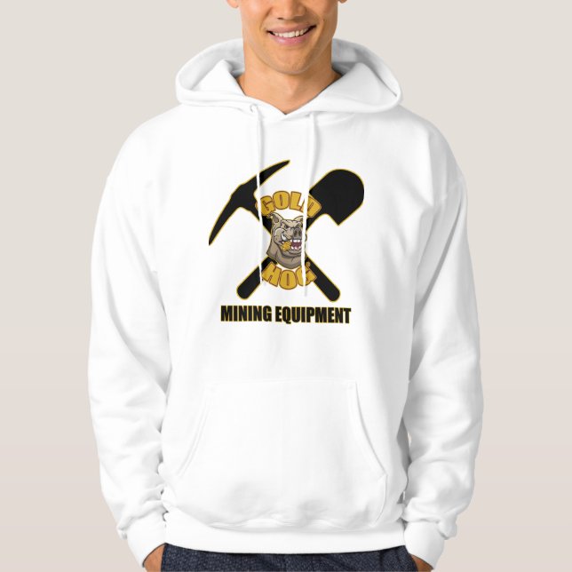 Goldschweinzug über Hoodie (Vorderseite)