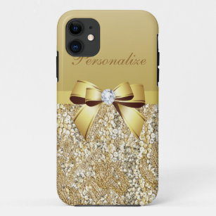 GoldSequins, -bogen u. -diamant personalisiert Case-Mate iPhone Hülle