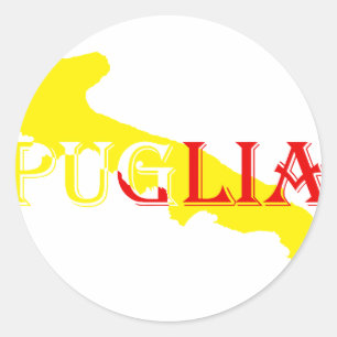 Goldshirt-Puglia-.png Runder Aufkleber