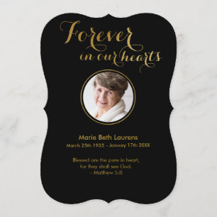 Goldskript-Beileid danken Ihnen, mit P zu Dankeskarte