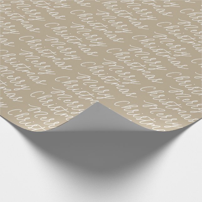 GOLDskript-FROHE WEIHNACHT-PACKPAPIER Geschenkpapier (Ecke)