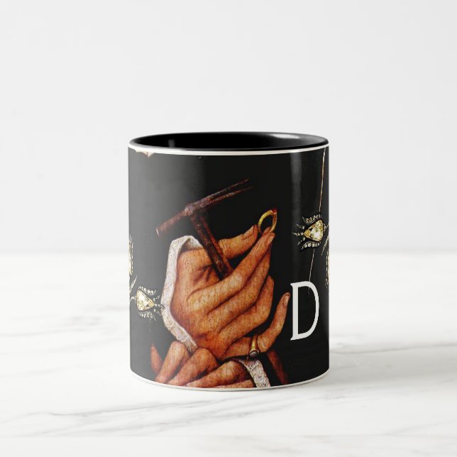 GOLDSMITH, WERTVOLLER METALWORKER, GOLD JEWELRY AR ZWEIFARBIGE TASSE (Mittel)