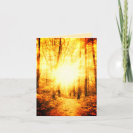 GOLDsonne-HELLE KLEINE GRUSS-KARTE Karte