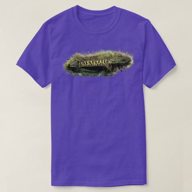 Goldspot Snakehead Channa aurantimaculata 3 T-Shirt (Design vorne)