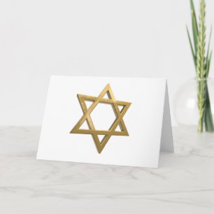 Goldstar der david feiertagskarte