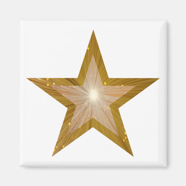 Goldstar-Kühlschrankmagnet Magnet (Vorne)