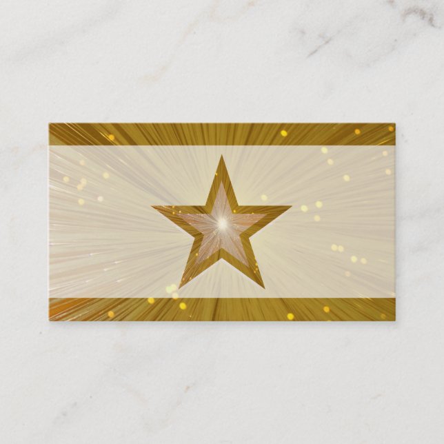 Goldstar-Vorlage für blassle Visitenkarten Visitenkarte (Vorderseite)