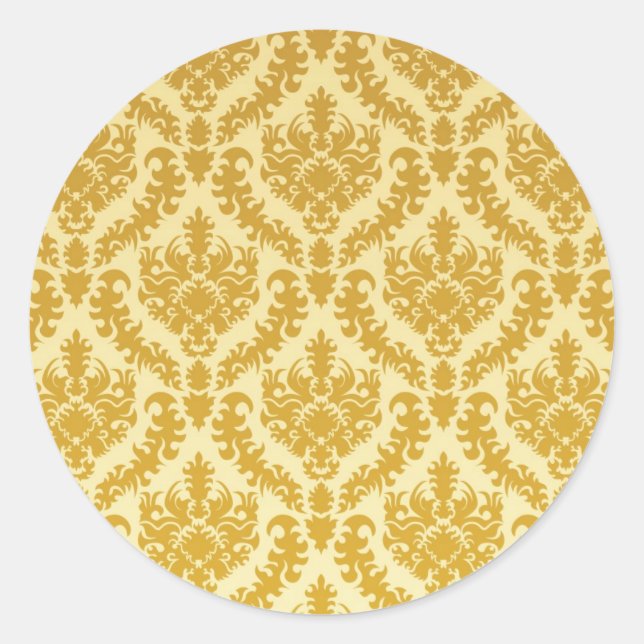 Goldstaube Runder Aufkleber (Vorderseite)