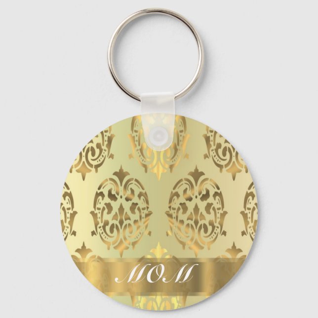 Goldstaubmutter personalisiert schlüsselanhänger (Vorderseite)