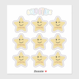 Goldsterne Aufkleber