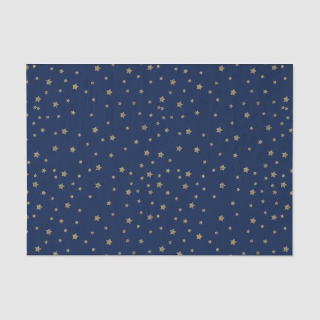 Goldsterne Seidenpapier (Vorderseite)