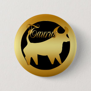 GOLDstier-TIERKREIS-ZEICHEN Button