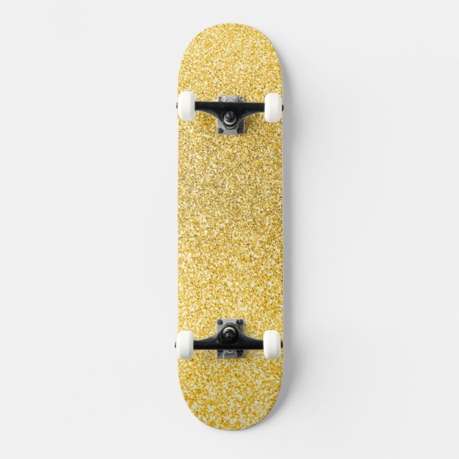 Goldstrassen, Goldskateboard für Glitzer Skateboard (Vorderseite)