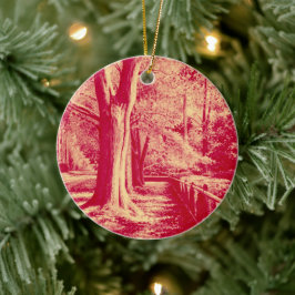 Goldstrassen (rot) - keramik ornament