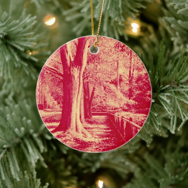 Goldstrassen (rot) - keramik ornament (Baum)