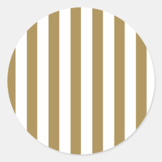 Goldstreifen (2. Farbe hinzufügen) Runder Aufkleber