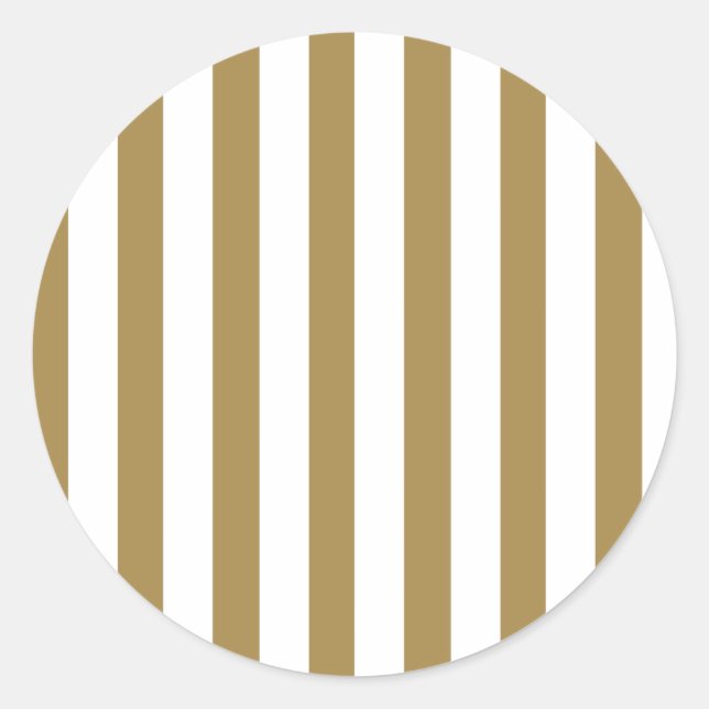 Goldstreifen (2. Farbe hinzufügen) Runder Aufkleber (Vorderseite)