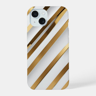 Goldstreifen Apple iPhone 15 Handyhüllen Hülle