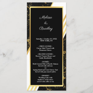 Goldstreifen aus Marmor Typografie schwarz Programm