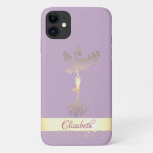 Goldstreifen Baum Frauen Silhouette, Case-Mate iPhone Hülle