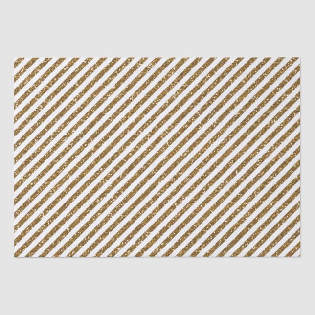 Goldstreifen-Glitzer Seidenpapier (Vorderseite)