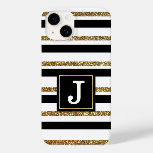 Goldstreifen Mit Monogramm Case-Mate iPhone 14 Hülle