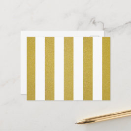 Goldstreifen, weiße Streifen, Streifen Postkarte