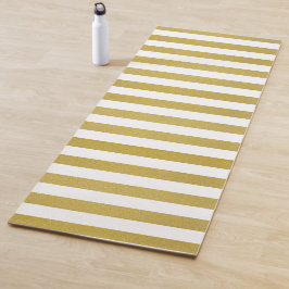 Goldstreifen, weiße Streifen, Streifen Yogamatte
