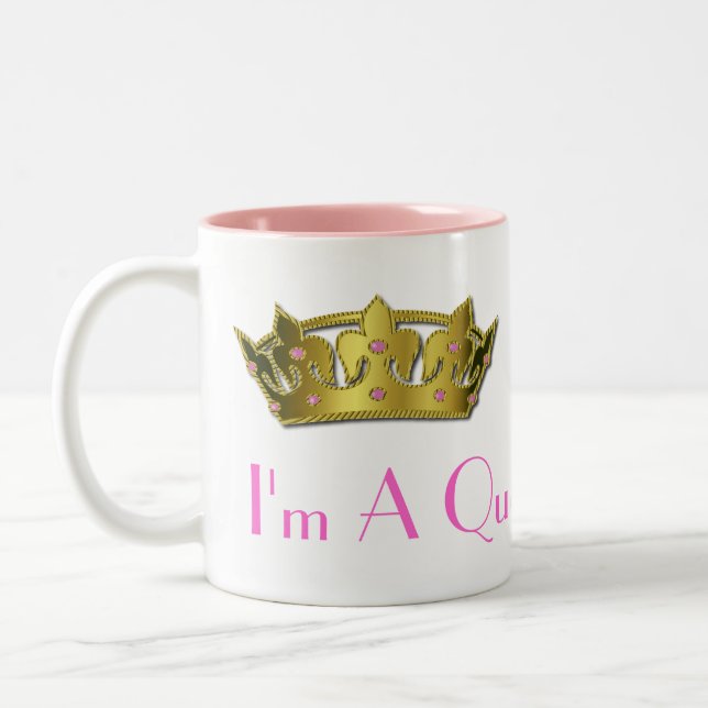 Goldtone Kronen-Tasse Zweifarbige Tasse (Links)