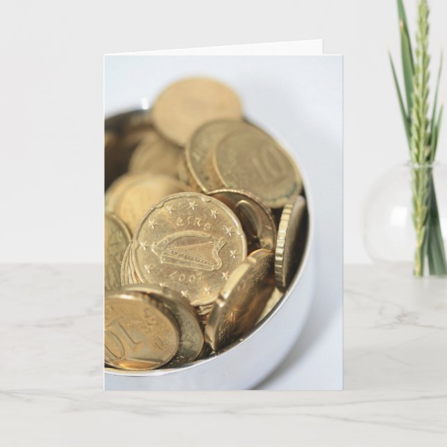 Goldtopf für irische Münzen Karte (Vorderseite)