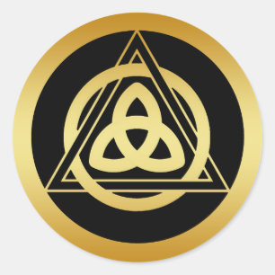 GOLDTRINITY KNOT RUNDER AUFKLEBER