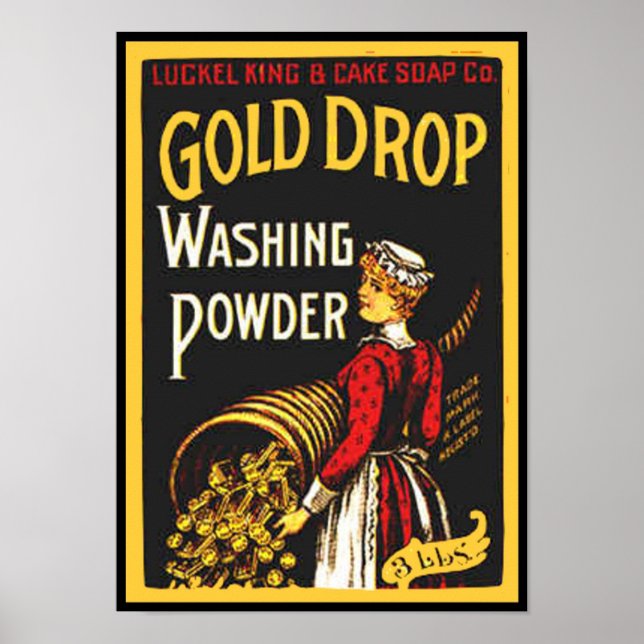 Goldtropfen Waschpulver Poster (Vorne)