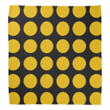 GoldTupfenschwarzer Bandana