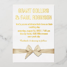 Goldtypografie-Einladung Folieneinladung